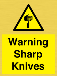 Warning Sharp Knives